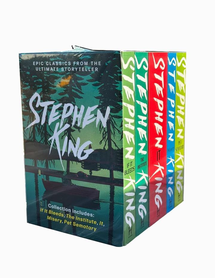 Stephen King Classic Collection 5-Book Box Set – If It Bleeds, The Institute, IT, Misery, Pet Sematary