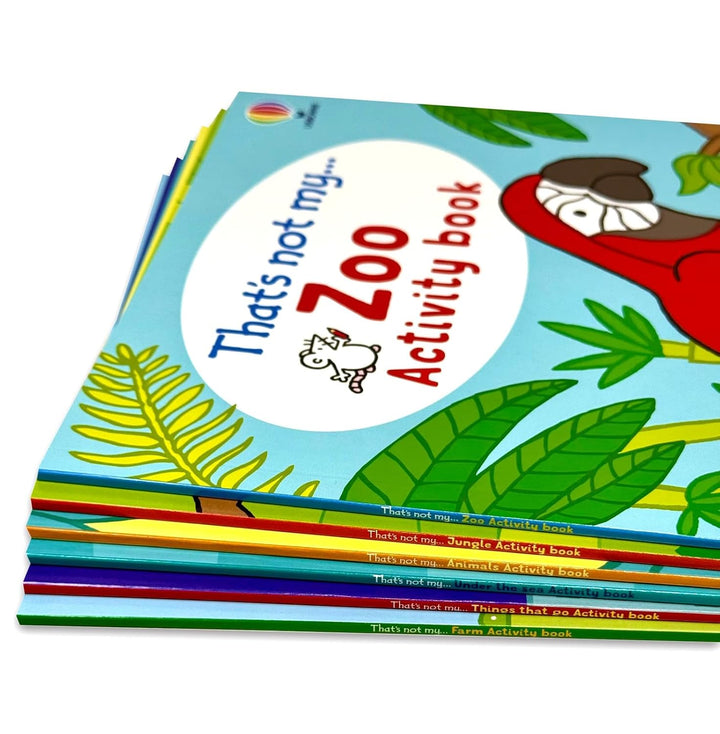 Usborne That's Not My Activity Book Series 6 Books Collection Set | Zoo, Jungle, Animals, Under the Sea, Things That Go & Farm
