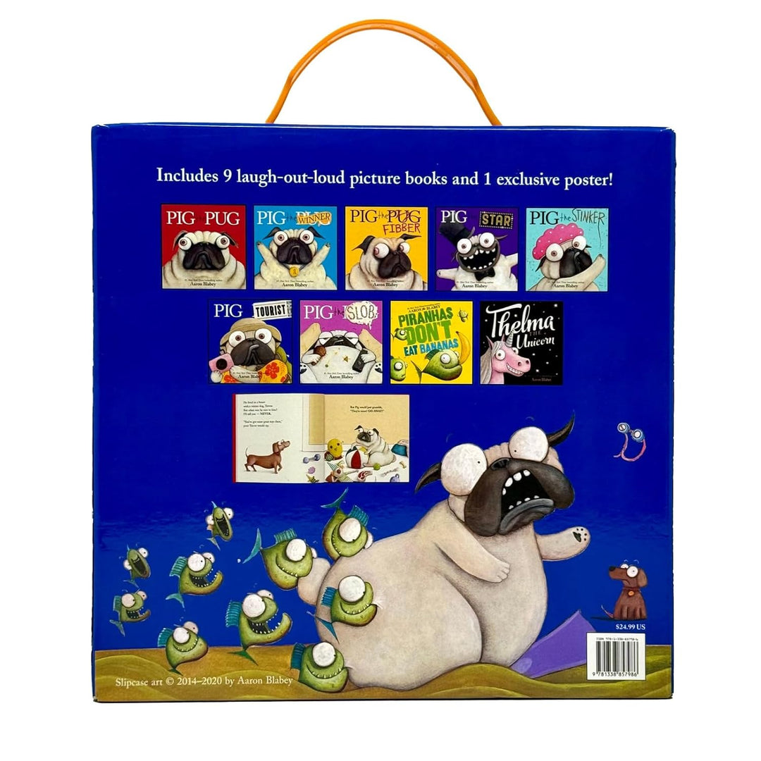 Pig the Pug & Friends Collection 9 Books Box Set by Aaron Blabey (Pig the Pug, Pig the Fibber, Pig the Winner, Pig the Star and MORE!)