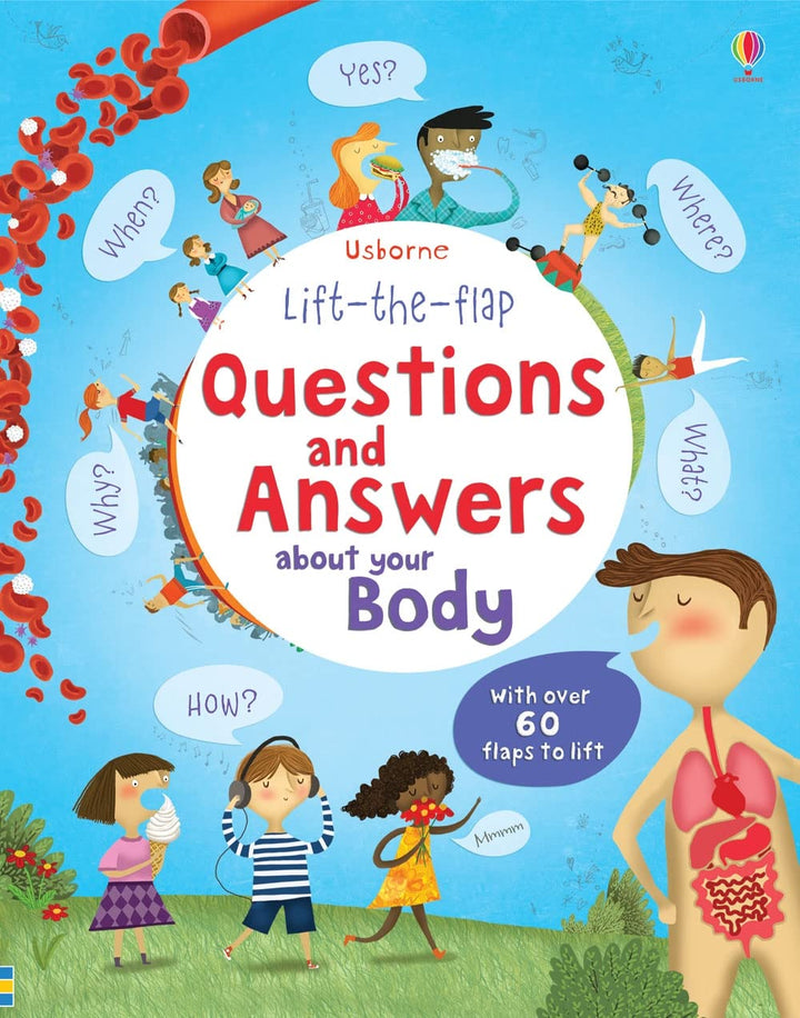 Lift the Flap Questions and Answers about your Body (Usborne Lift-the-Flap-Books): 1 (Questions and Answers) | Hardcover