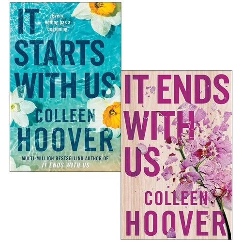 It Starts with Us & It Ends with Us Book Set by Colleen Hoover | Emotional Contemporary Romance, Love, Family Drama, Bestseller Collection