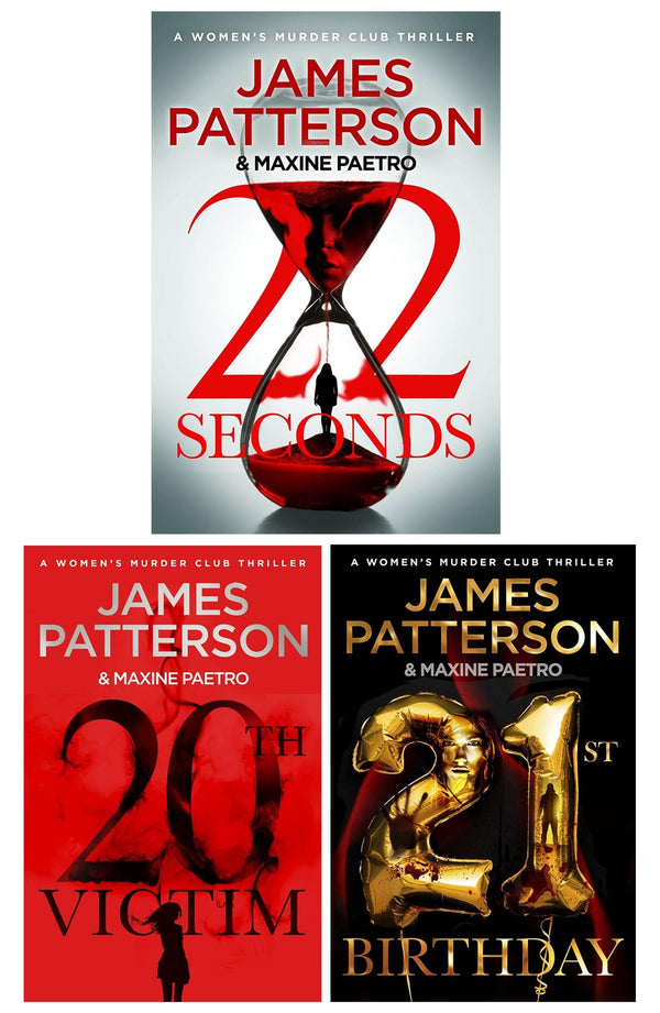 Women's Murder Club Series by James Patterson 3 Books Collection Set (20th Victim, 21st Birthday, 22 Seconds)