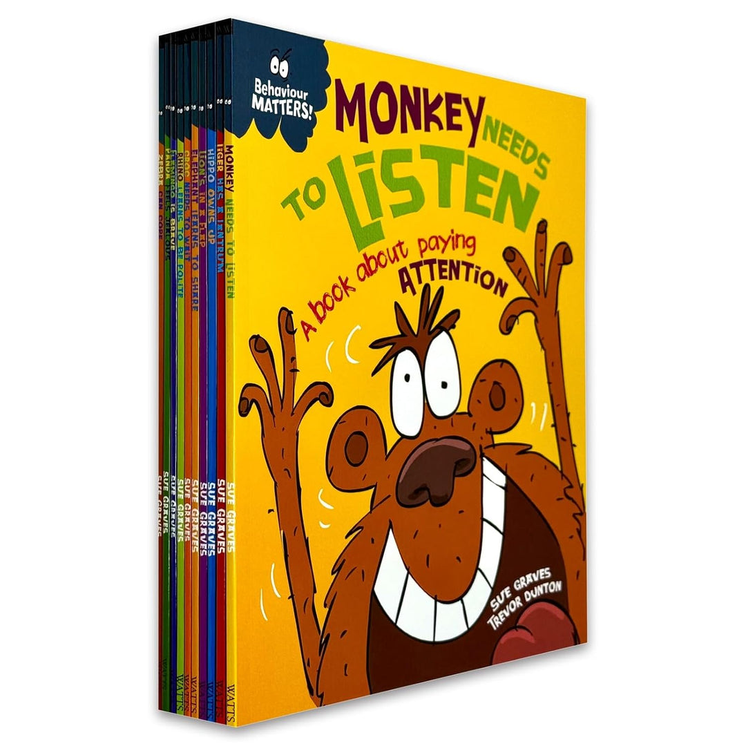Behaviour Matters Series by Sue Graves & Trevor Dunton Illustrated 10 Books Collection Set (Paperback)