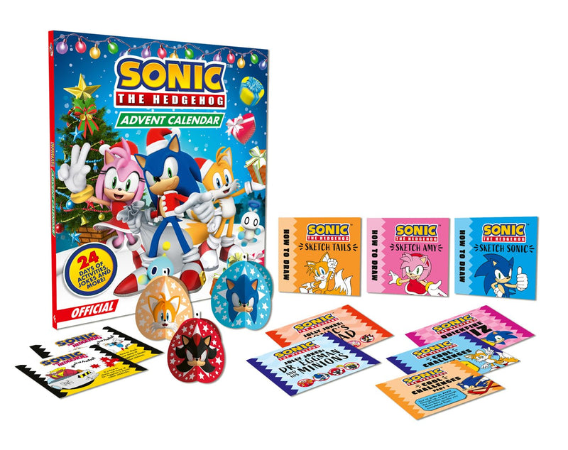 Sonic The Hedgehog Advent Calendar: NEW for 2025, a festive collection of books, activities, crafts and surprises! The perfect gift for kids who are fans of the movies, TV shows and games!