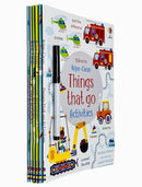 Usborne Wipe Clean Activities 6 Books Collection Set By Kirsteen Robson (1 Pen Included) (Dinosaur Activities, Zoo Activities, Things that Go Activities, Mermaid, Spring & Fairy Activities)