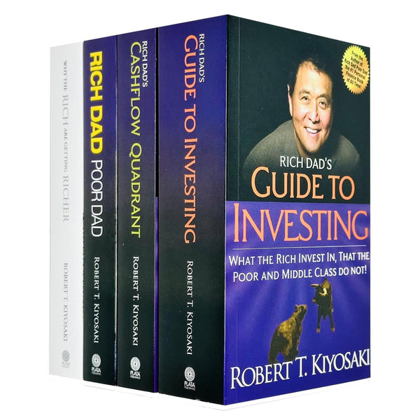 Robert T. Kiyosaki 4 Books Collection Set (Rich Dad Poor Dad, Cashflow Quadrant, Guide to Investing, Why the Rich are getting Richer)