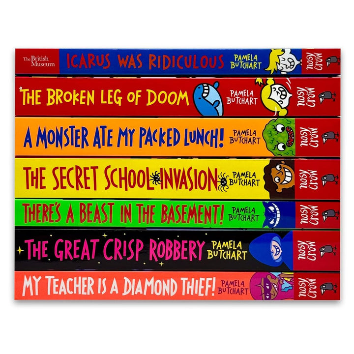Izzy and Friends (Baby Aliens) Series Collection 9–15 Books Set by Pamela Butchart (Icarus Was Ridiculous, Broken Leg of Doom, A Monster Ate My Packed Lunch, Secret School Invasion, Great Crisp Robbery & More)