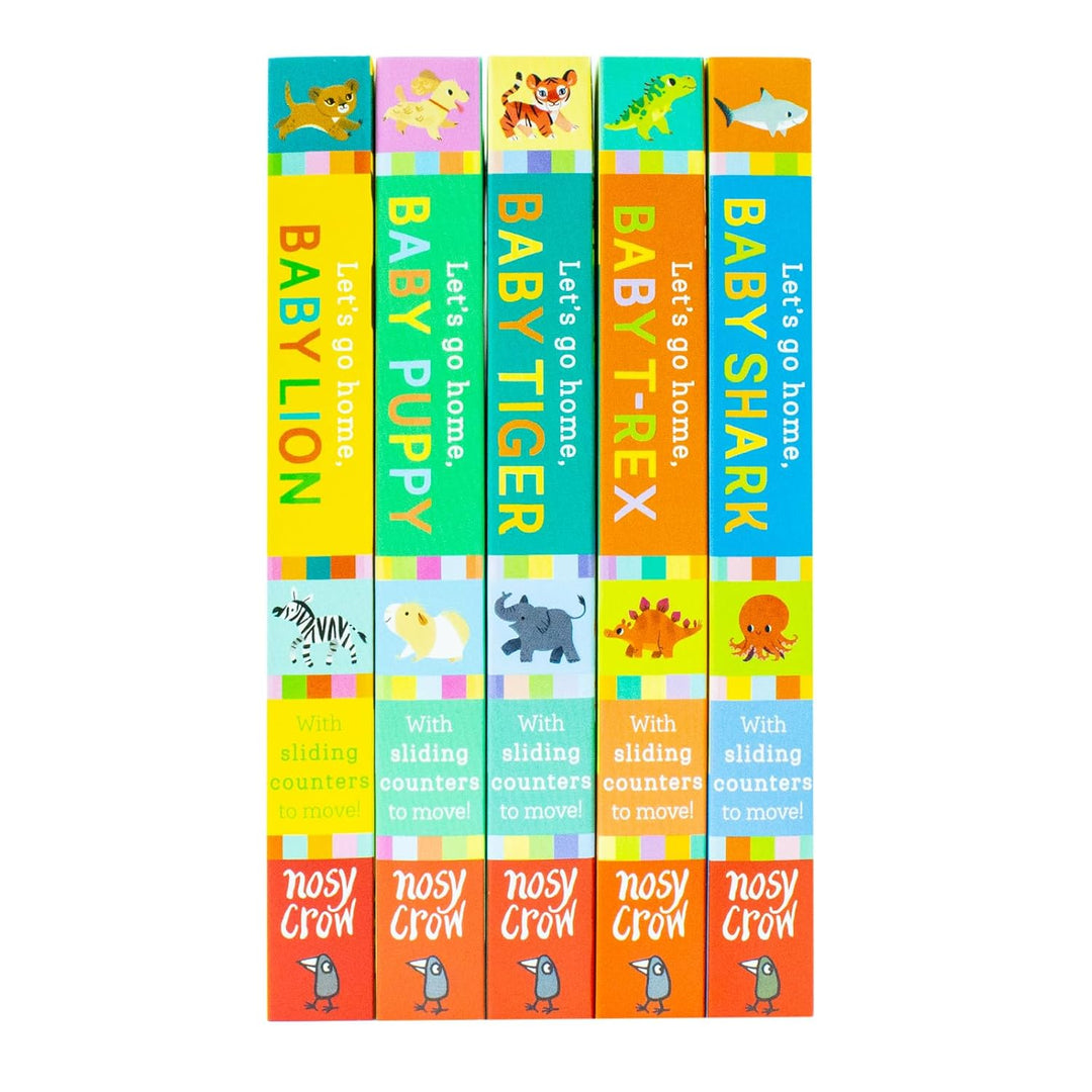 Let’s Go Home Series 5 Books Collection Set by David Bedford – Adorable Animal Adventures for Little Readers | Baby Shark, Baby T-Rex, Baby Tiger, Baby Puppy and Baby Lion