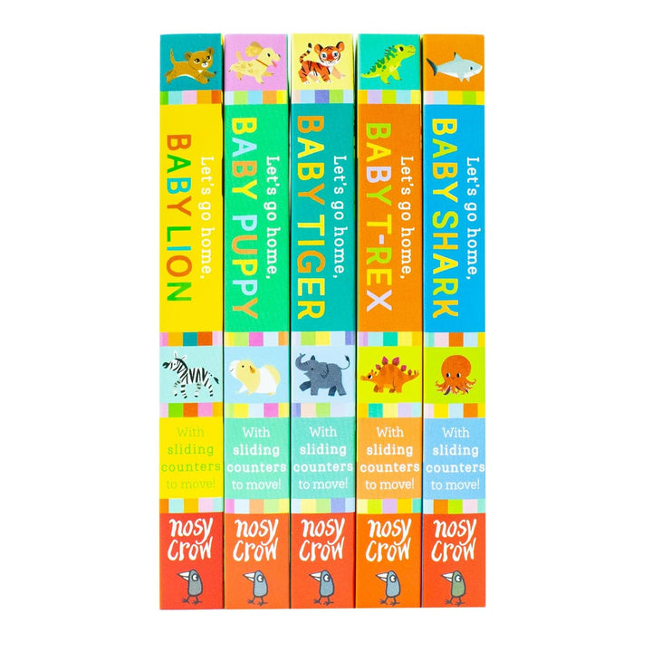 Let’s Go Home Series 5 Books Collection Set by David Bedford – Adorable Animal Adventures for Little Readers | Baby Shark, Baby T-Rex, Baby Tiger, Baby Puppy and Baby Lion