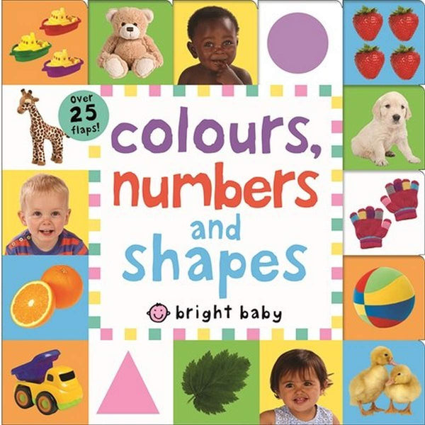 Lift the Flap Tab Colors Numbers Shapes Board Book for Toddlers Fun Early Learning Teach Counting Shapes and Colors Interactive Educational