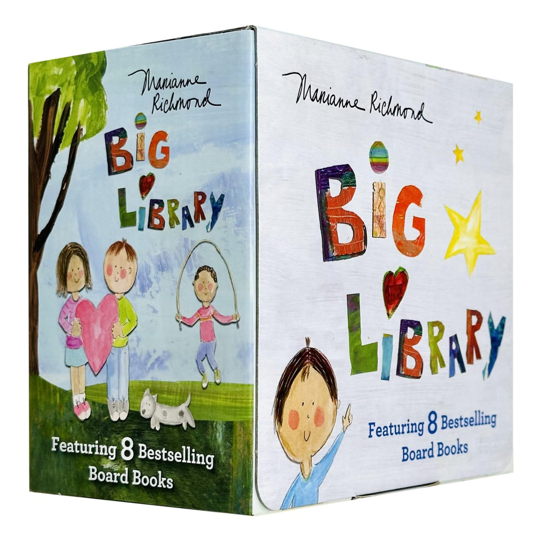 Big Library Board Book Marianne Richmond 8 Books Collection Box Set (I Love You So,If I Could Keep You Little, You Are My Kiss Good Night,Be Brave Little One,Hooray For You,I Believe In You and More)