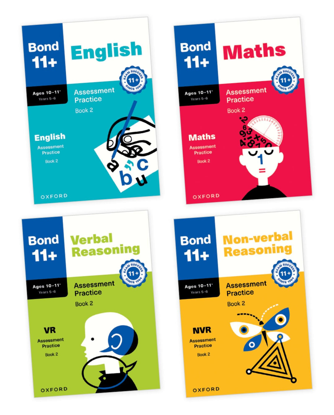 Bond 11+ Assessment Practice Papers Bundle for Age 10-11+ (Book 2) | For GL Assessment 2026 and other 11 plus exams | English, Maths, Verbal Reasoning and Non-verbal Reasoning (Bond: Assessment Papers)