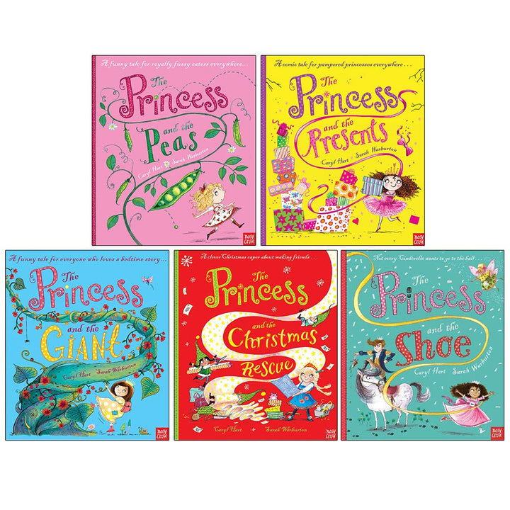 Caryl Hart Princess Series 5 Books Collection Set (The Princess and the Peas, The Princess and the Presents, The Princess and the Giant, Christmas Rescue, The Princess and the Shoe) | Paperback