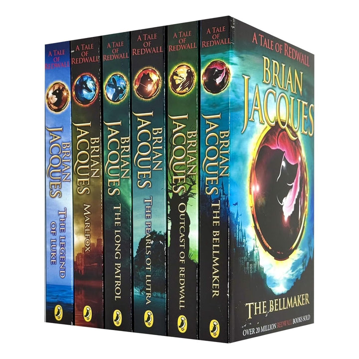 A Tale of Redwall Series Books 7–12 – 6 Book Collection Set by Brian Jacques (The Bellmaker, Outcast of Redwall, Pearls of Lutra, Long Patrol, Marlfox, Legend of Luke)