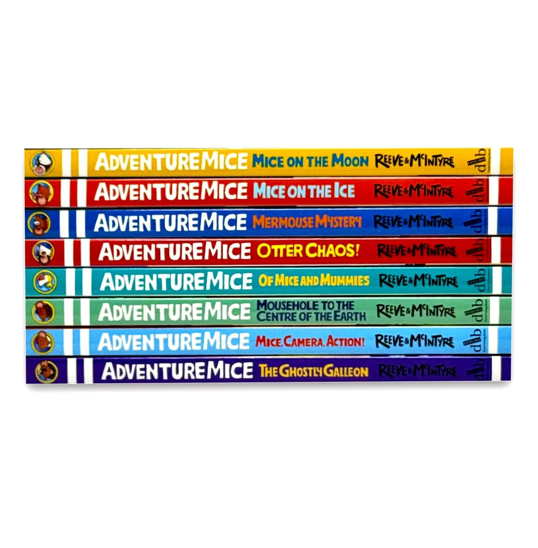 Adventuremice Series 8 Books Collection Set by Philip Reeve and Sarah McIntyre (Mice on the Ice, Mice on the Moon, The Ghostly Galleon, and More)