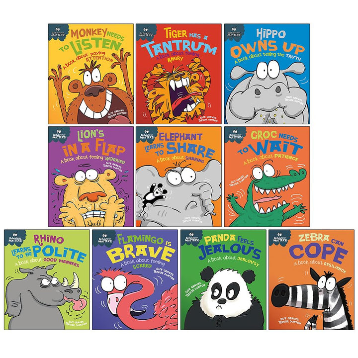 Behaviour Matters Series by Sue Graves & Trevor Dunton Illustrated 10 Books Collection Set (Paperback)