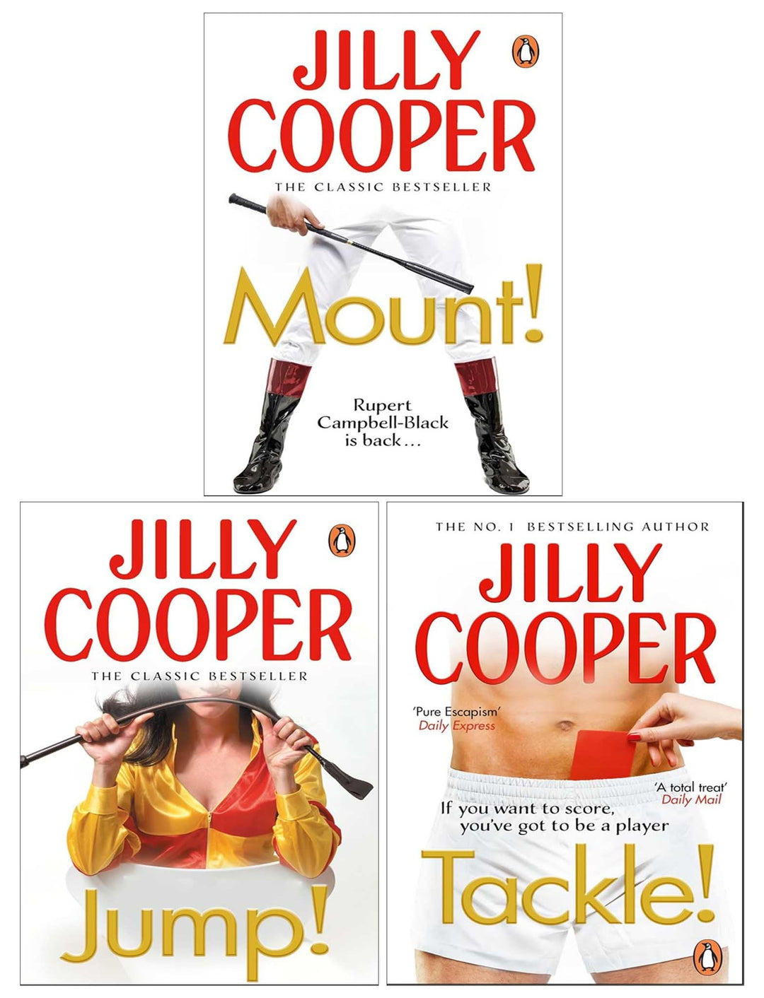 Rutshire Chronicles Series Book 9-11 By Jilly Cooper 3 Books Collection Set (Jump, Mount and Tackle)