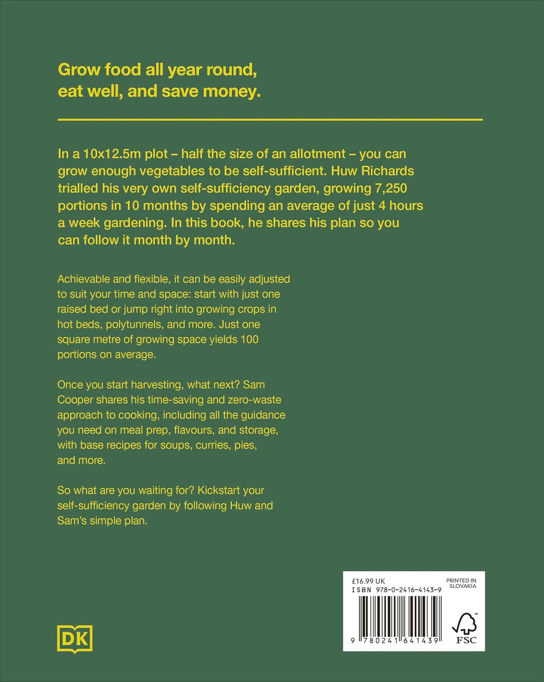 The Self-Sufficiency Garden by Huw Richards & Sam Cooper | Feed Your Family and Save Money | Sunday Times Bestseller | Hardback Gardening Guide
