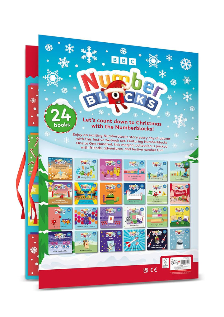 Numberblocks Advent Calendar - Count down to Christmas 24 Story Books Official Perfect Festive Christmas Gift Maths and Counting for Preschool Children