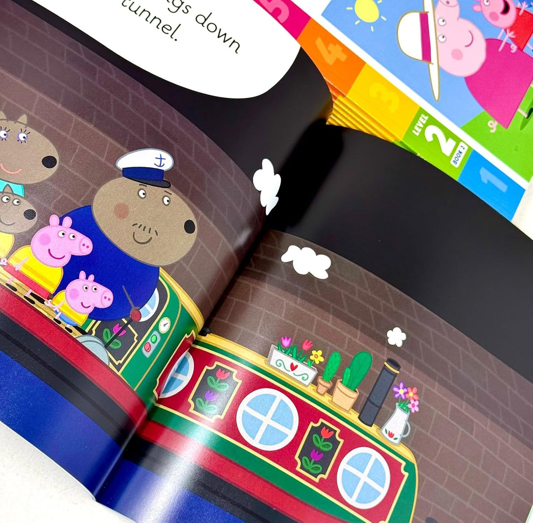 Learn with Peppa Phonics Level 1 and 2 Collection 20 Books Set By Peppa Pig (Tip Tip and Sit Sip, Sad and Tip a Pan, Got It! and Pips in a Pack, Ten Tickets, Fun at the Pool and More)
