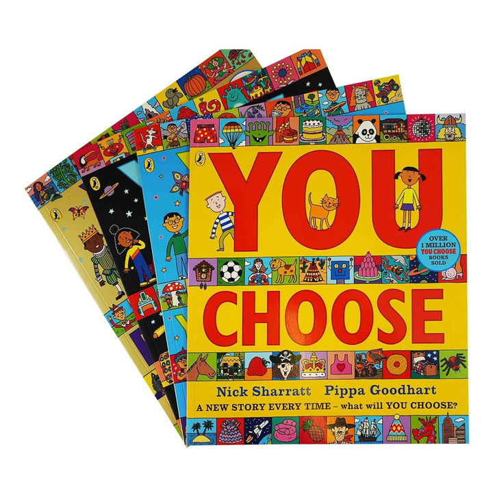 You Choose Explore Series– 4 Book Set by Nick Sharratt & Pippa Goodhart|Interactive Adventure Books for Kids 6–12 |Fun, Creative Reading