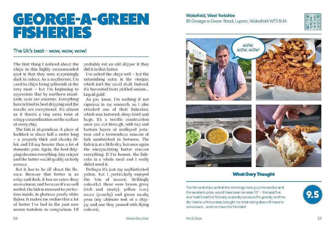 Where Gary Eats: From Curryhouses to Steakhouses Book| Budget to Blowout | An Insider’s Guide to Where to Eat | Hardback