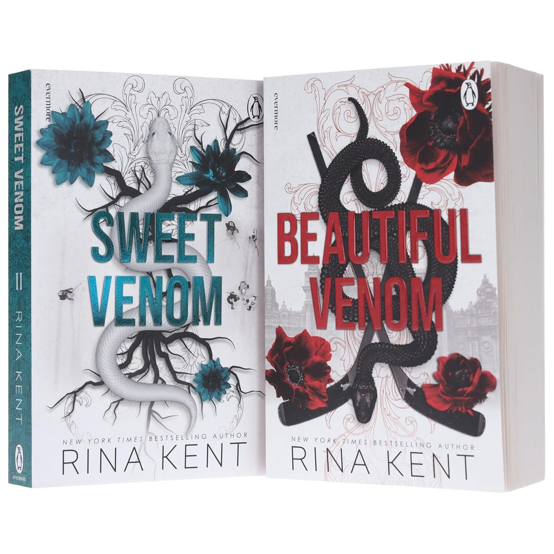 Vipers Series by Rina Kent 2 Books Collection Set (Beautiful Venom and Sweet Venom) | Paperback