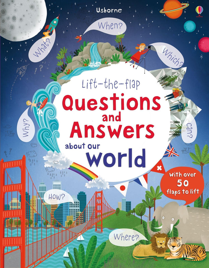 Usborne Lift-the-Flap Questions and Answers About Our World by Katie Daynes (Lift-the-Flap Questions and Answers) | Board Book