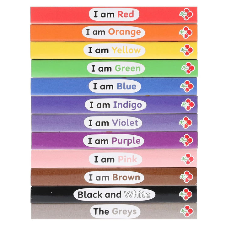 A Case of Colourblocks 12 Mini Books Collection Boxset (I am Red, I am Blue, I am Yellow, I am Green, I am Orange, I am Purple, I am Pink, I am Brown, Black and White, I am Indigo, I am Violet and Grey)