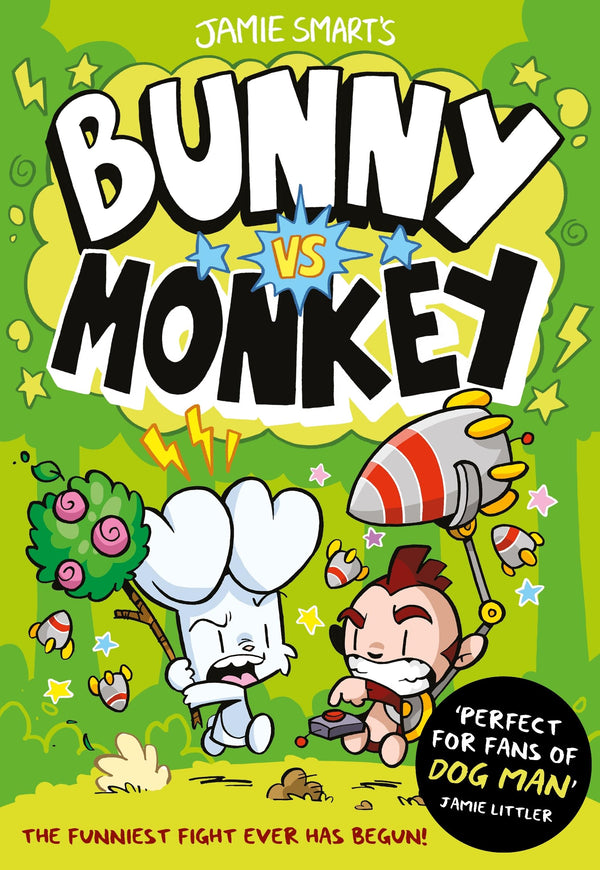 Bunny vs Monkey Book Funny Comic Book for Kids by Jamie Smart Award Winning Illustrator from the Phoenix Comic Series for Ages 7 to 12
