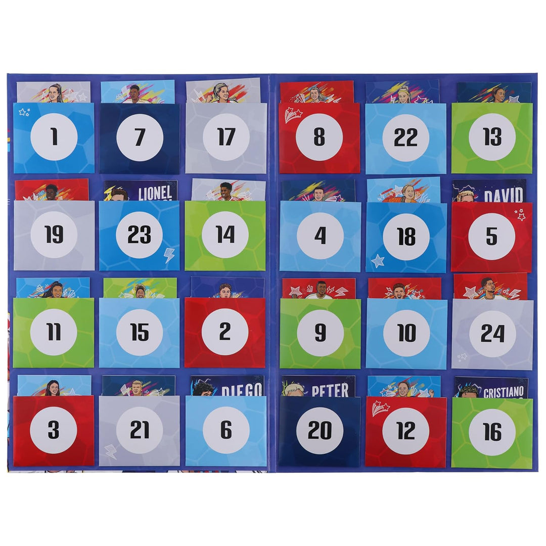 Football Stars Advent Calendar 24 Football Stories and Player Books by Luke Paton & Harry Meredith- Christmas Countdown Featuring Messi, Ronaldo, Haaland, Alessia Russo and More + Free Audiobooks!