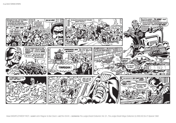 Judge Dredd: The Daily Dredds Volume One: 1981–1986 – Vintage Sci-Fi Comic Strips Collection | Hardcover