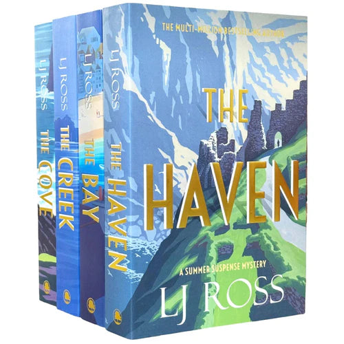 The Summer Suspense Mysteries Collection 4 Books Set By LJ Ross (The Cove, The Creek, The Bay and The Haven) | Paperback