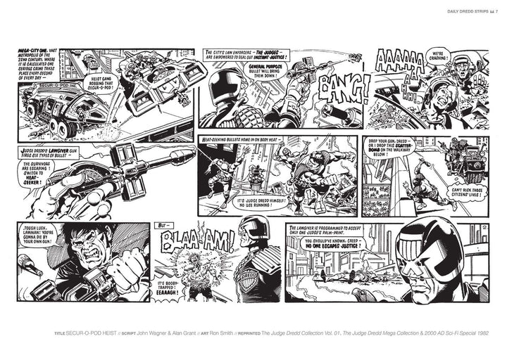 Judge Dredd: The Daily Dredds Volume One: 1981–1986 – Vintage Sci-Fi Comic Strips Collection | Hardcover