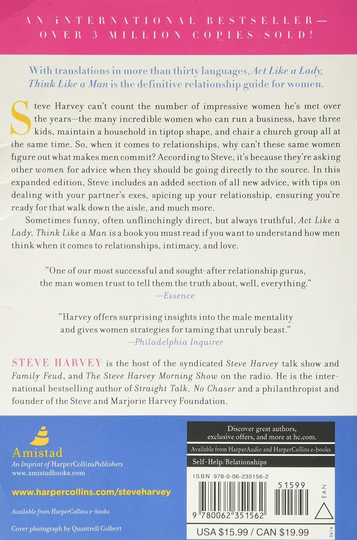 Act Like a Lady, Think Like a Man, Expanded Edition by Steve Harvey | Paperback Book