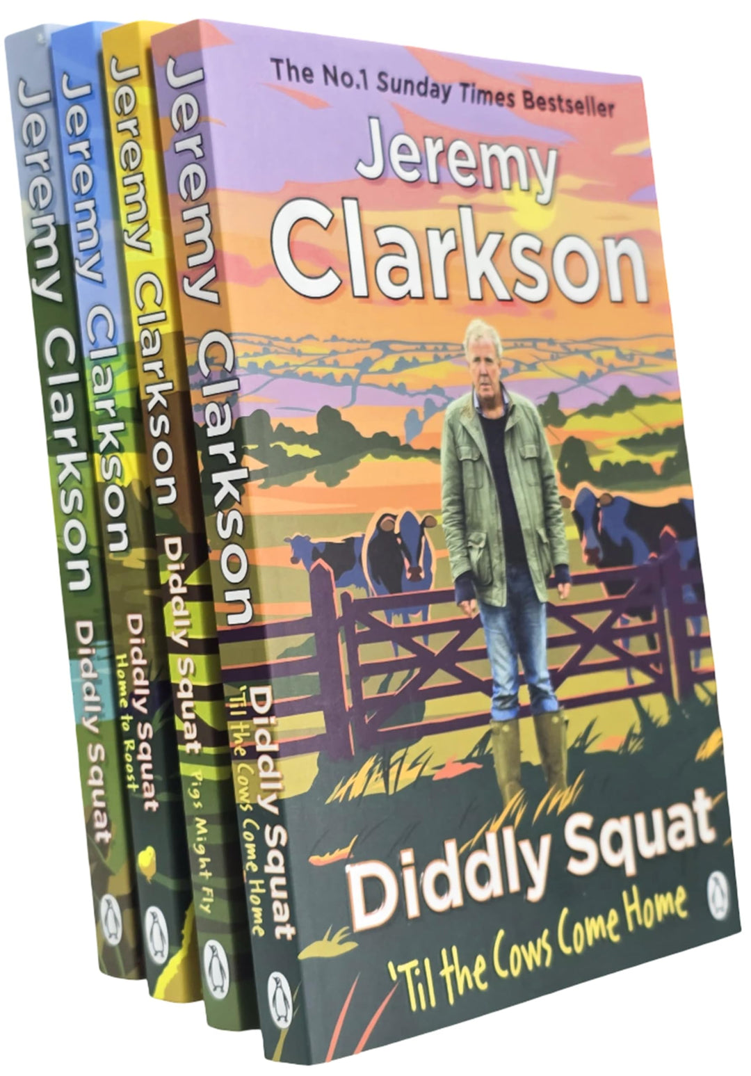 Diddly Squat Series By Jeremy Clarkson: 4 Books Collection Set (Diddly Squat: A Year On The Farm, ‘Til The Cows Come Home, Pigs Might Fly and Home to Roost)