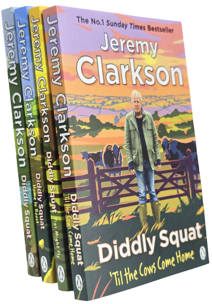 Diddly Squat Series By Jeremy Clarkson: 4 Books Collection Set (Diddly Squat: A Year On The Farm, ‘Til The Cows Come Home, Pigs Might Fly and Home to Roost)