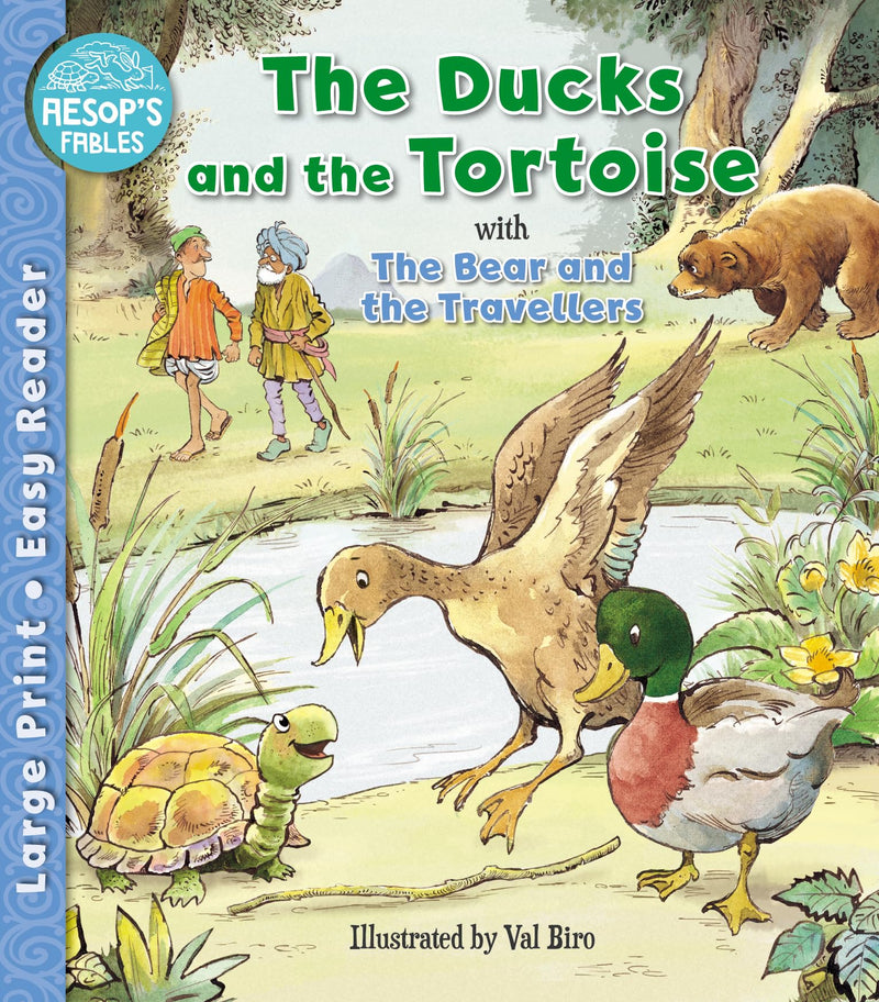 The Ducks and the Tortoise and The Bear - Easy Readers from Aesop's Fables for 6+ Years for Children