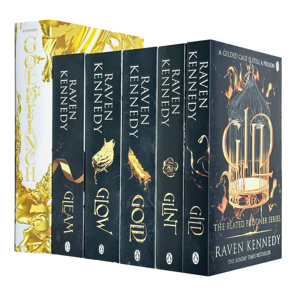 The Plated Prisoner Series By Raven Kennedy 6 Books Collection Set (Gild, Glint, Gleam, Glow, Gold and Goldfinch)