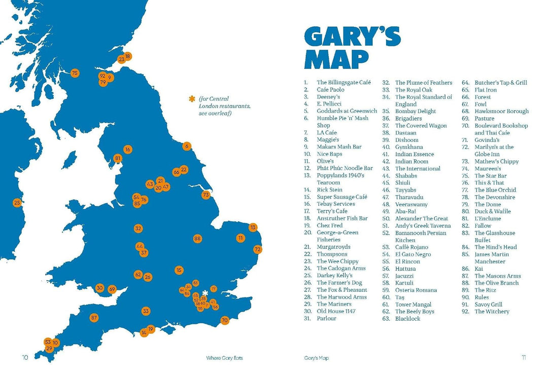 Where Gary Eats: From Curryhouses to Steakhouses Book| Budget to Blowout | An Insider’s Guide to Where to Eat | Hardback