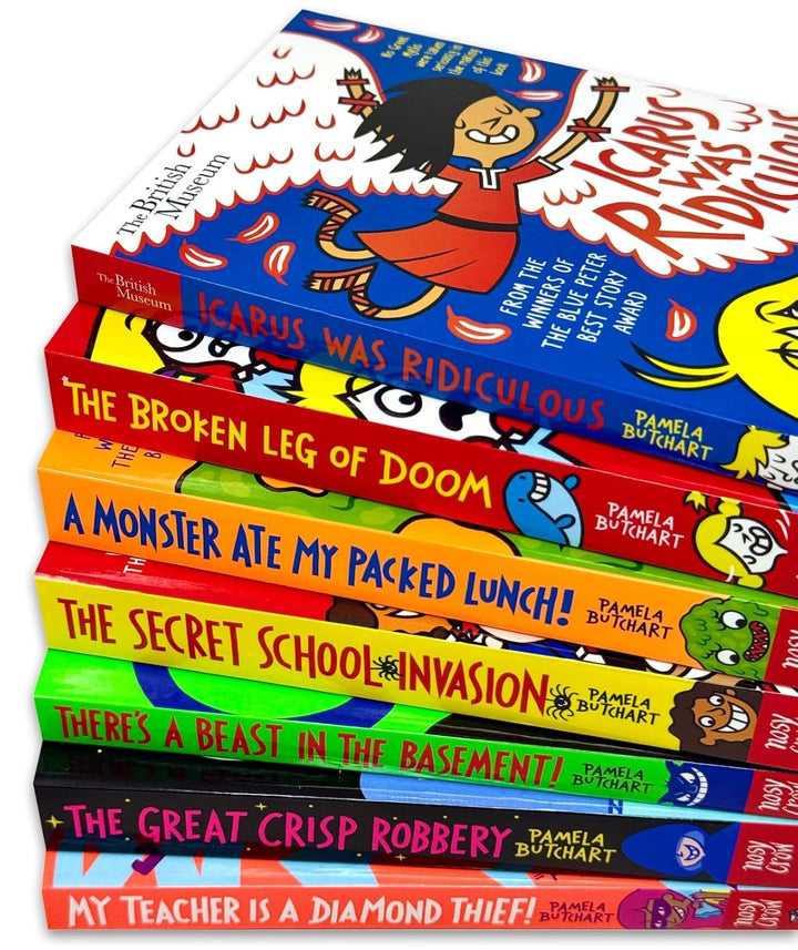 Izzy and Friends (Baby Aliens) Series Collection 9–15 Books Set by Pamela Butchart (Icarus Was Ridiculous, Broken Leg of Doom, A Monster Ate My Packed Lunch, Secret School Invasion, Great Crisp Robbery & More)