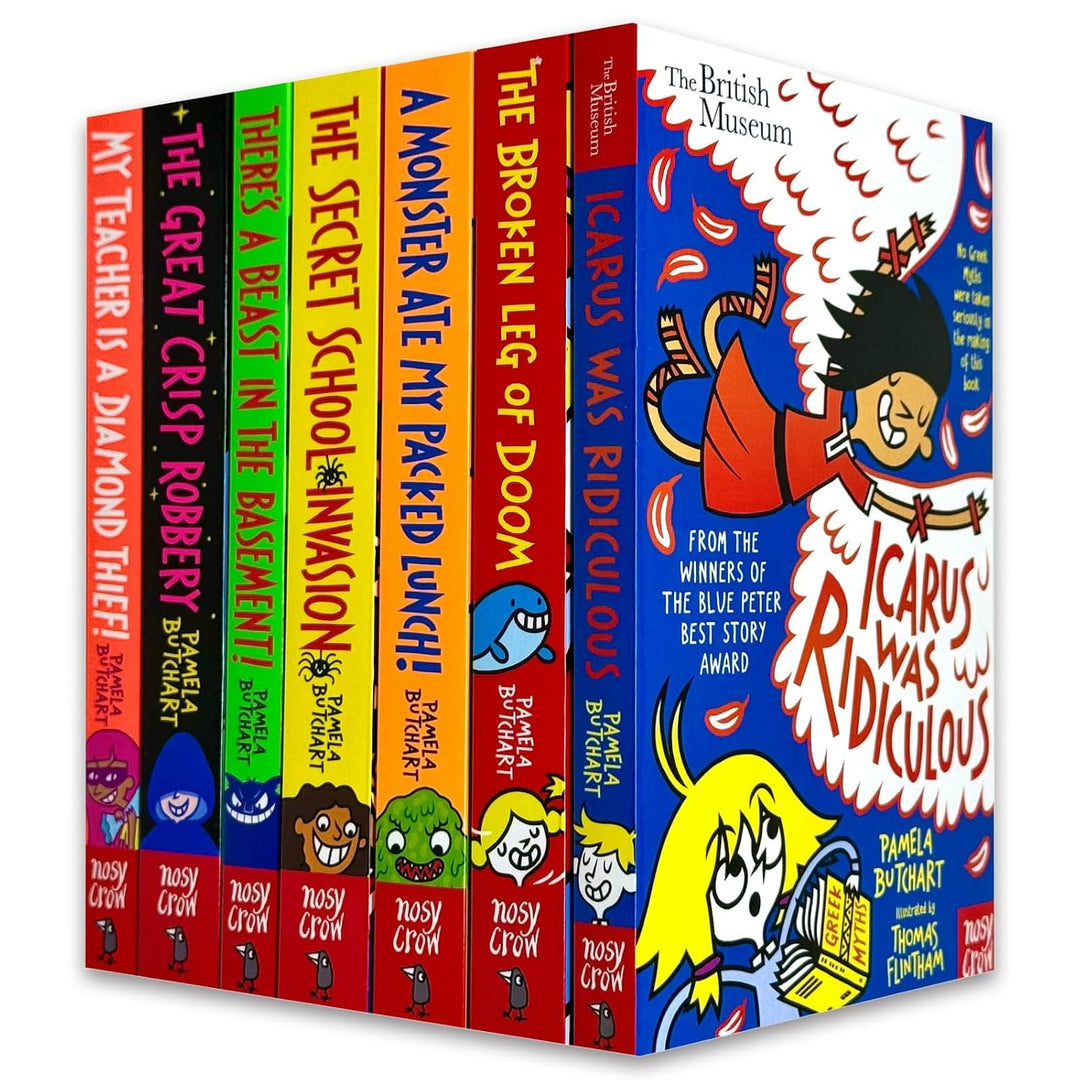 Izzy and Friends (Baby Aliens) Series Collection 9–15 Books Set by Pamela Butchart (Icarus Was Ridiculous, Broken Leg of Doom, A Monster Ate My Packed Lunch, Secret School Invasion, Great Crisp Robbery & More)
