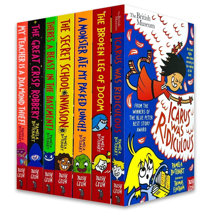 Izzy and Friends (Baby Aliens) Series Collection 9–15 Books Set by Pamela Butchart (Icarus Was Ridiculous, Broken Leg of Doom, A Monster Ate My Packed Lunch, Secret School Invasion, Great Crisp Robbery & More)