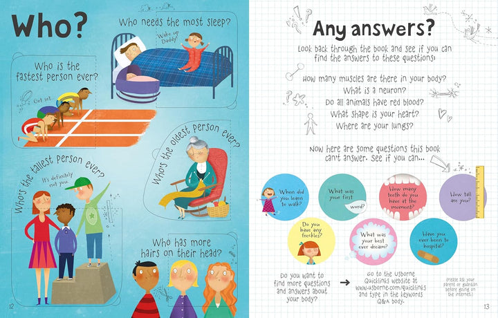 Lift the Flap Questions and Answers about your Body (Usborne Lift-the-Flap-Books): 1 (Questions and Answers) | Hardcover