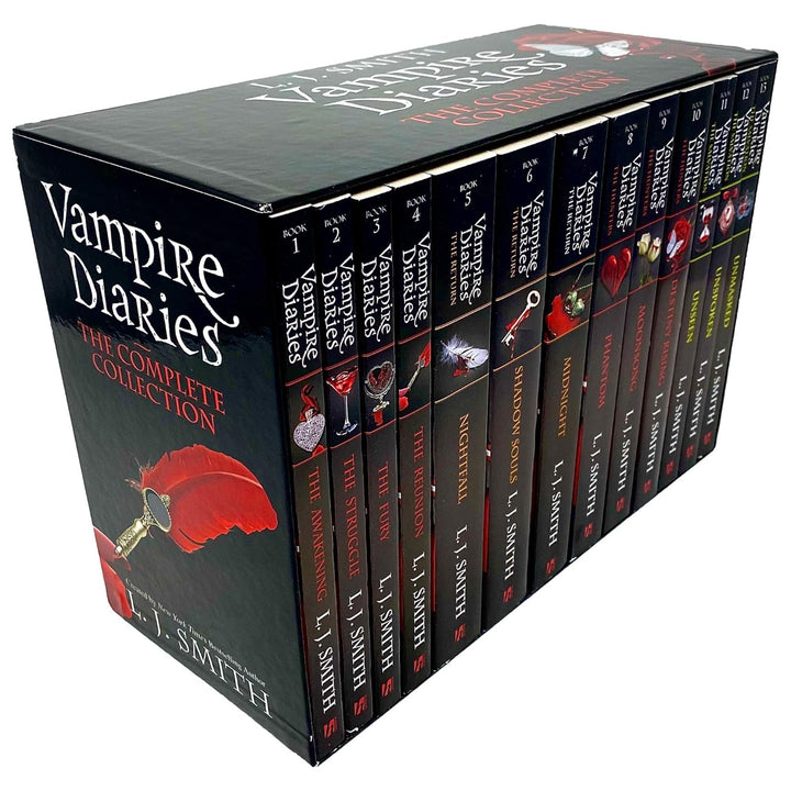 Vampire Diaries Complete Collection by LJ Smith, 13 Books Box Set Young Adult Paranormal Romance Series, Teen Fiction, Supernatural Love and Fantasy
