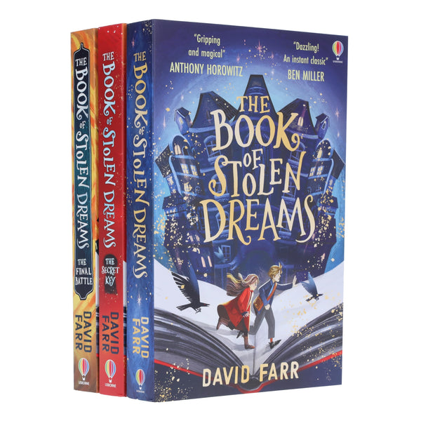 The Stolen Dreams Adventures By David Farr 3 Books Collection Set (The Book of Stolen Dreams, The Secret Key and The Final Battle)