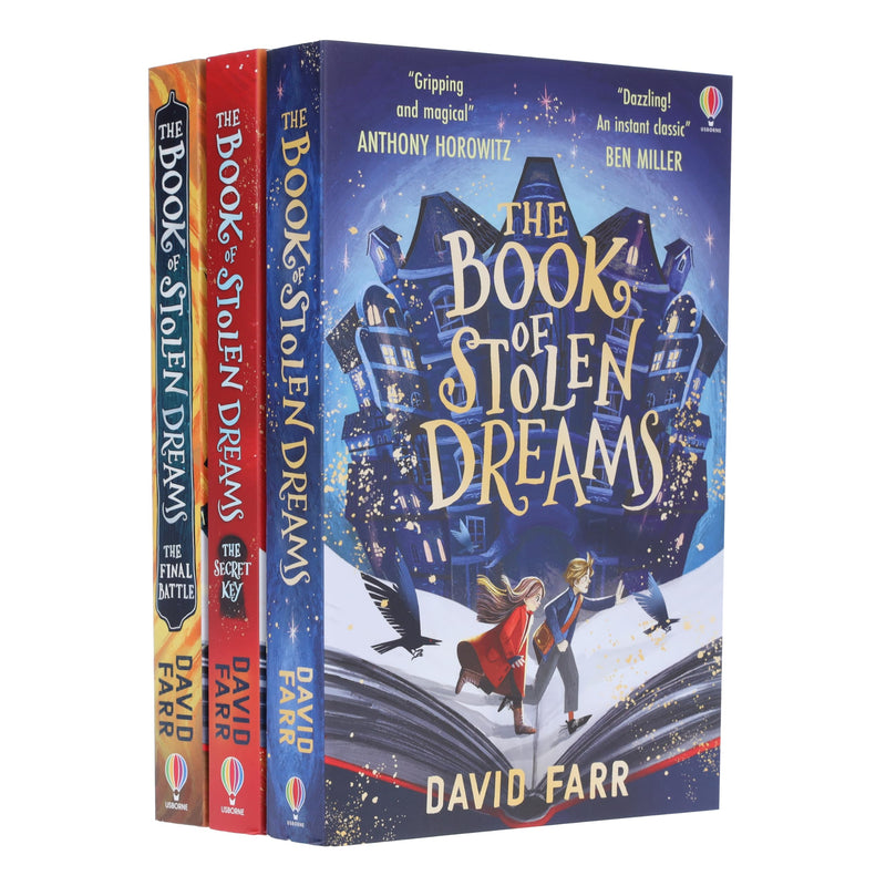 The Stolen Dreams Adventures By David Farr 3 Books Collection Set (The Book of Stolen Dreams, The Secret Key and The Final Battle)