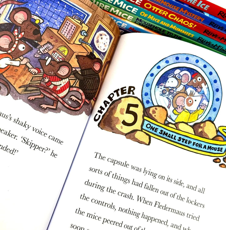 Adventuremice Series 8 Books Collection Set by Philip Reeve and Sarah McIntyre (Mice on the Ice, Mice on the Moon, The Ghostly Galleon, and More)