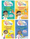 Izzy the Inventor Series By Zanna Davidson 4 Books Collection Set (The Unexpected Unicorn, The Curse of Doom, The Time-Travelling Gnome & the Teeny Tiny Ogres)