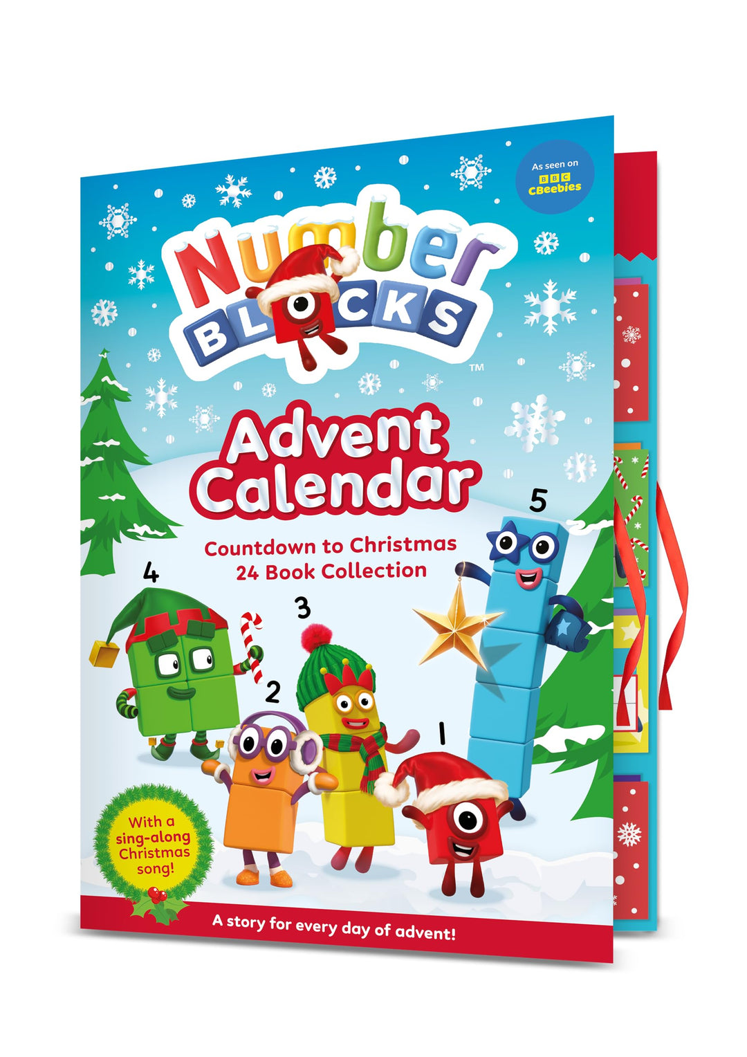 Numberblocks Advent Calendar - Count down to Christmas 24 Story Books Official Perfect Festive Christmas Gift Maths and Counting for Preschool Children